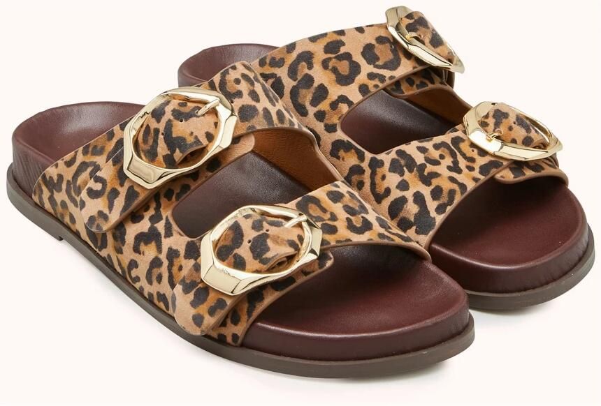 Cosmoparis Luipaardprint Sandalen