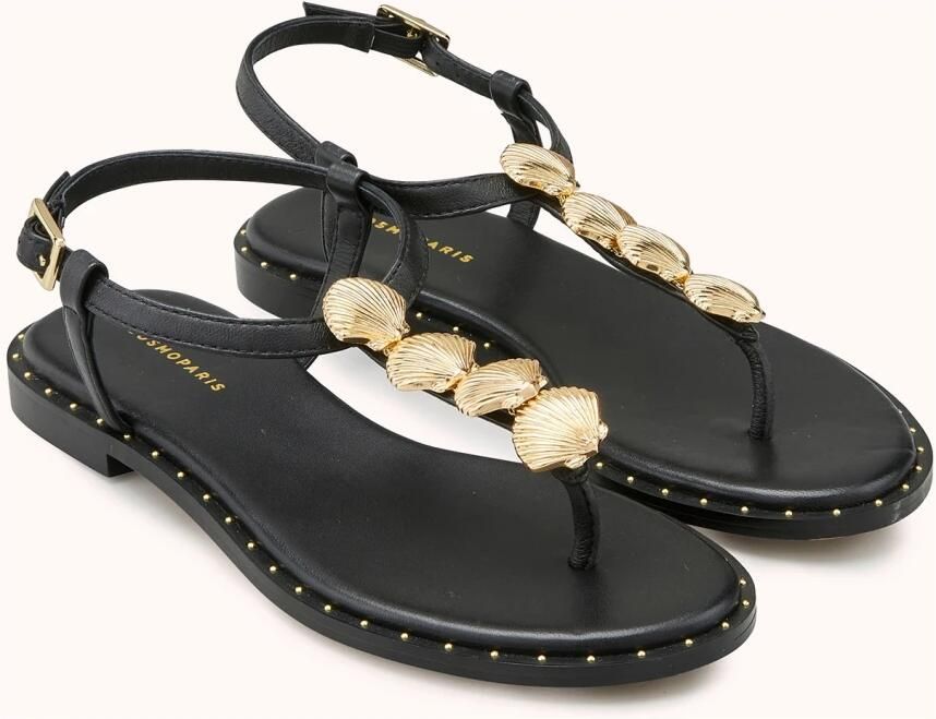 Cosmoparis Platte Sandaal Cleo met Schelpen