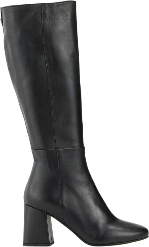 Cosmoparis Elegante Zwarte Leren Haklaars