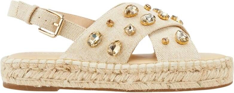 Cosmoparis Gekruiste Band Flatform Sandaal Hirma
