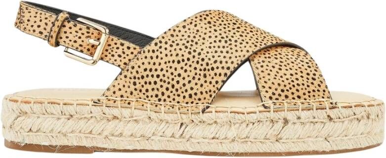 Cosmoparis Gekruiste Band Flatform Sandaal Hirma