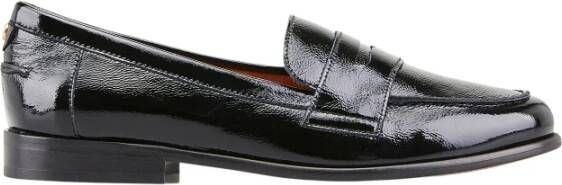 Cosmoparis Klassieke Penny Loafer in Zwart en Cognac
