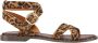 Cosmoparis Luipaardprint Platte Sandalen - Thumbnail 1