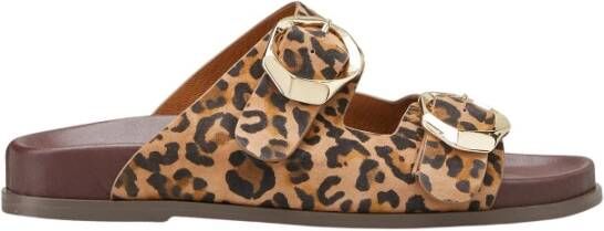 Cosmoparis Luipaardprint Sandalen