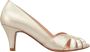 Cosmoparis Metallic Gouden Open Teen Hakken - Thumbnail 1