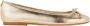 Cosmoparis Metallic Goud Gekraakt Leren Ballerina Schoenen - Thumbnail 3