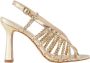 Cosmoparis Metallic Platinum Leren Sandalen - Thumbnail 1