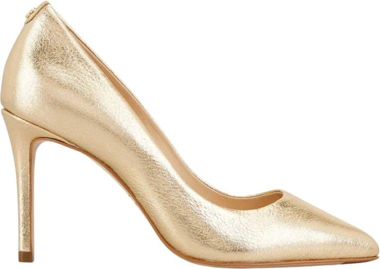Cosmoparis Metallic Platinum Puntige Hak Schoenen