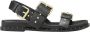 Cosmoparis Neo-rock platte sandaal met gouden studs - Thumbnail 1