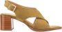 Cosmoparis Kameel Suède Hak Sandalen - Thumbnail 1