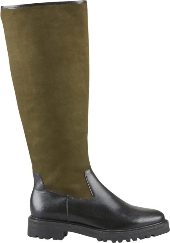 Cosmoparis Platte Zoia laars geritst Nubuck leer