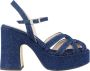 Cosmoparis Sandalen met gekruiste bandjes en sleehak - Thumbnail 1