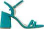 Cosmoparis Turquoise Leren Sandaal met 9cm Hak - Thumbnail 1