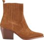 Cosmoparis Westerse Leren Enkellaars met 7cm Hak - Thumbnail 1