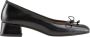 Cosmoparis Zwarte Leren Ballerina Schoenen - Thumbnail 1