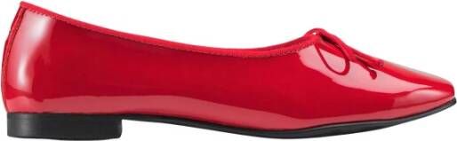 Cosmoparis Zwarte of rode lakleren ballerina schoenen