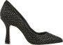 Cosmoparis Zwarte suède pump met strass - Thumbnail 1