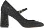 Cosmoparis Zwarte Suède Strass Hoge Hakken - Thumbnail 3