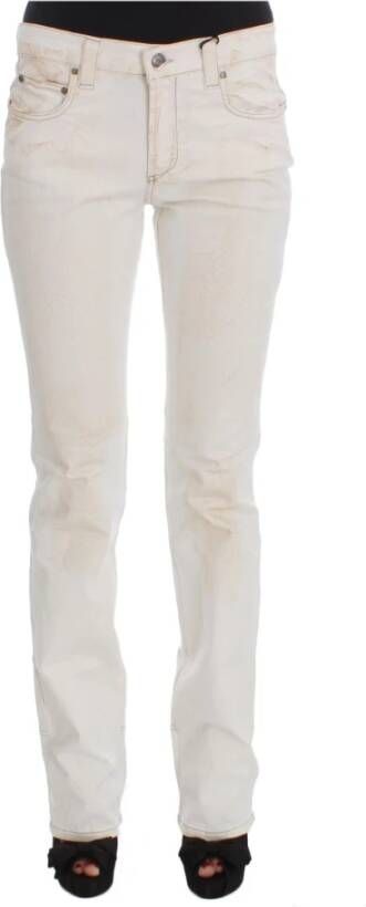 Costume National Witte Bootcut Jeans