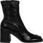 Courrèges Heritage Vinyl Enkellaarzen Black Dames - Thumbnail 1