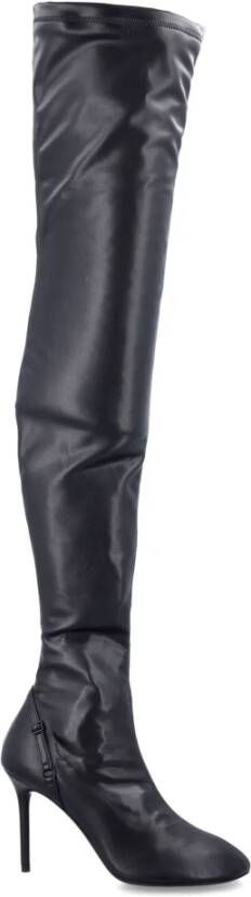 Courrèges Zwarte gesloten teen stilettohak laarzen Black Dames