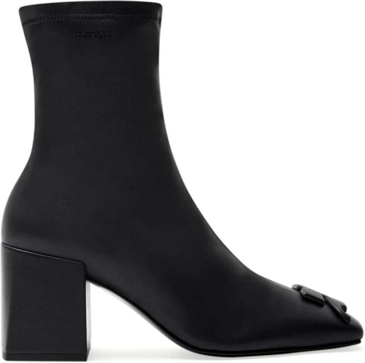 Courrèges Boots Reedition Ankle Boots Synthetic Leather Black in zwart