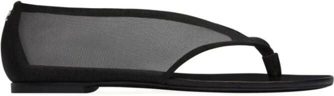 Courrèges Zwarte Mesh Scuba Sandaal