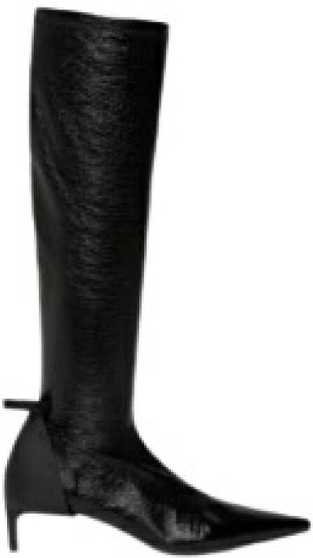 Courrèges Zwarte Scuba Vinyl Laarzen Black Dames