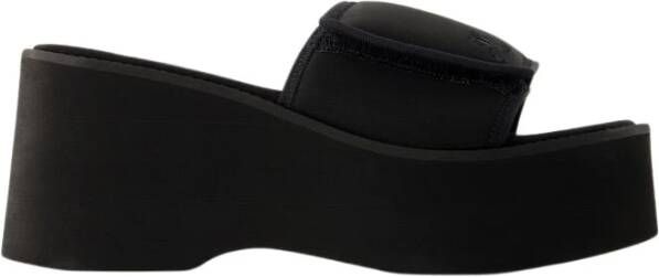Courrèges Sandalen Scuba Wave Sandals Polyester Black in zwart