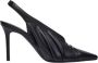 Courrèges Zwarte Stiletto Muiltjes met Zilveren Logo Black Dames - Thumbnail 1
