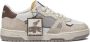 Crime London Beige Suède Sneakers met Witte Details - Thumbnail 1