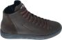 Crime London Bruine leren sneaker met geometrisch ontwerp - Thumbnail 1
