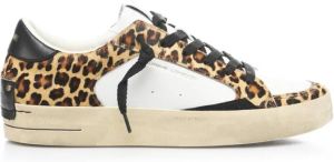 Crime London Bruine Leren Sneakers voor Dames Bruin Dames