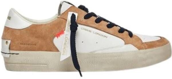 Crime London Bruine Suiker Sneaker Hoge Kwaliteit Made in Italy Multicolor Heren