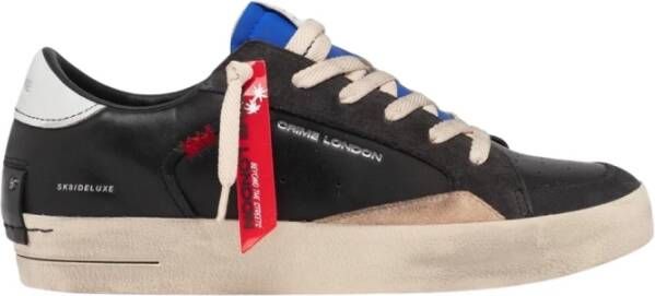 Crime London Deluxe Heren Sneaker Zwart Label Black Heren