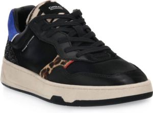 Crime London Casual Stoffen Sneakers voor Dames Zwart Dames