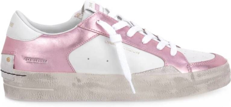 Crime London Casual stoffen sneakers White Dames