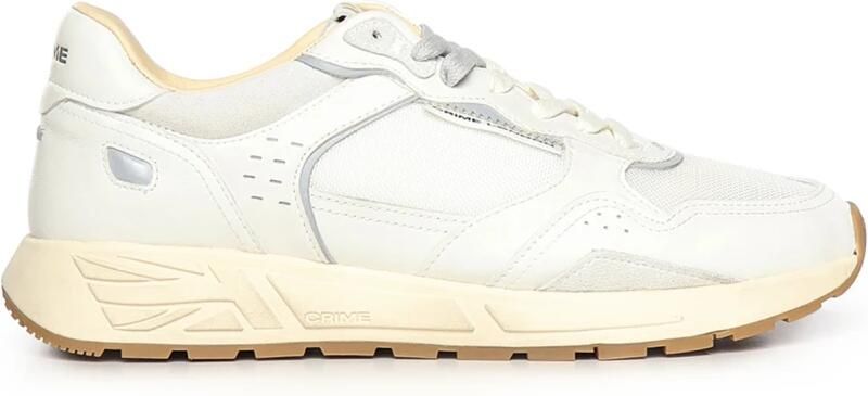 Crime London Almond-Toe Leather Sneakers