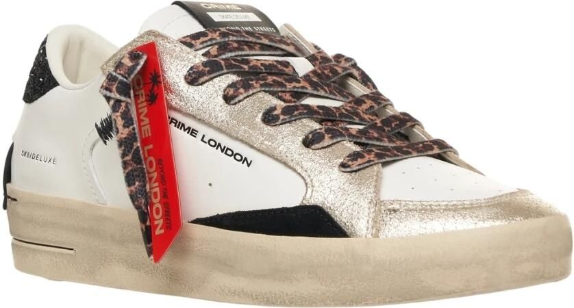 Crime London Bianco Sneakers Aw25