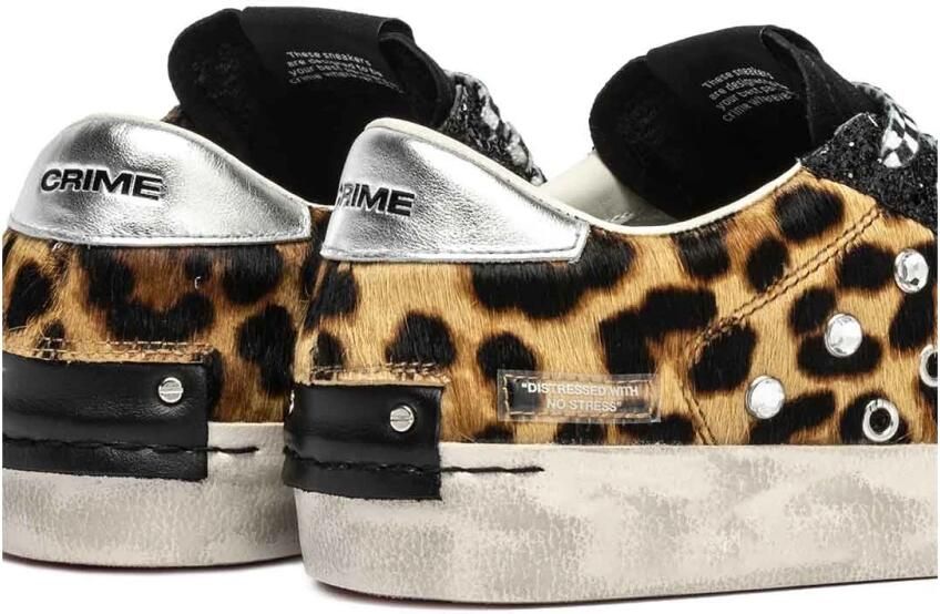 Crime London Gevlekte Sneakers met Luipaardprint