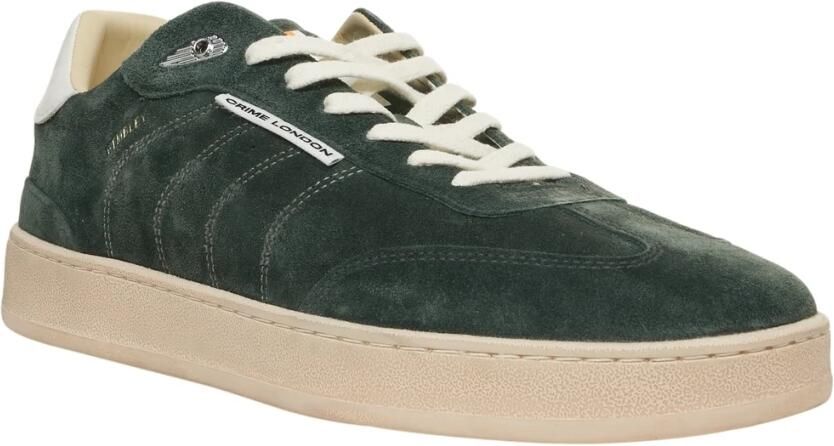 Crime London Groene Sneakers voor Moderne Man