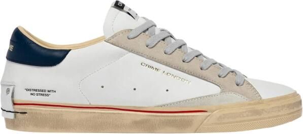Crime London Leren Sneakers met Contrast