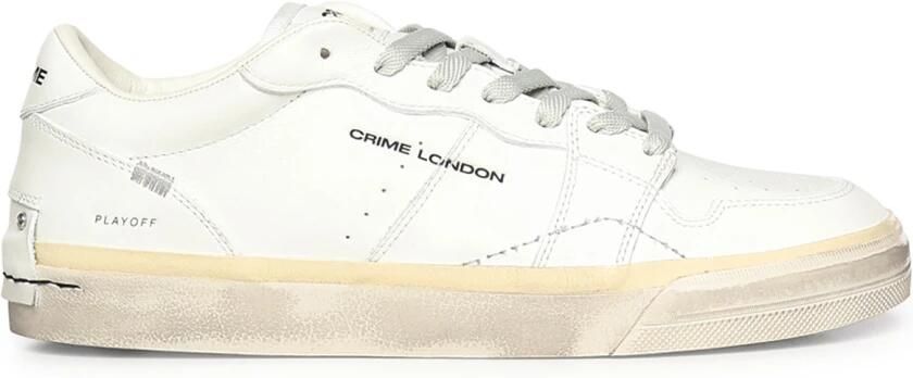 Crime London Leren Sneakers met Veters