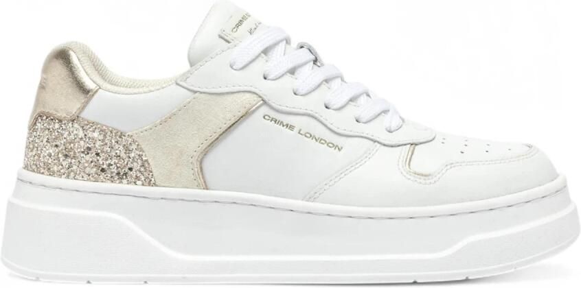 Crime London Magnetic Platino Platform Sneakers
