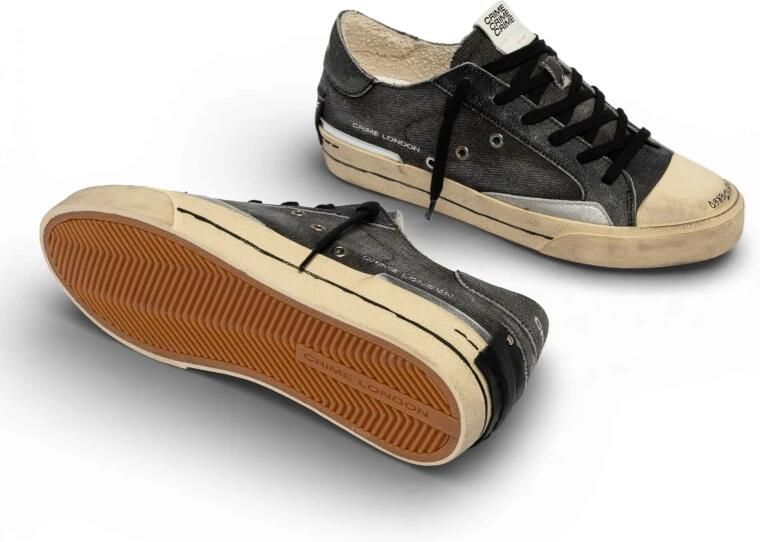 Crime London Lage Sneakers 19152PP8 RECUT LOW-20 MAGMA BLACK - Foto 2