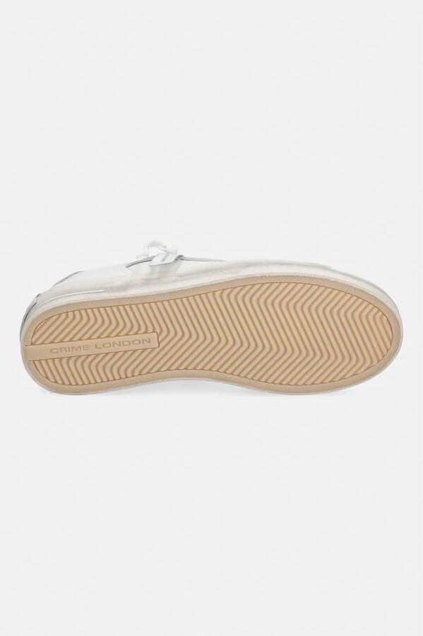 Crime London Witte Leren Sneakers met Bandzool White Dames - Foto 7