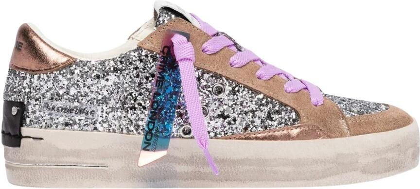 Crime London Sk8 Deluxe Schoenen Zilver Vrouw