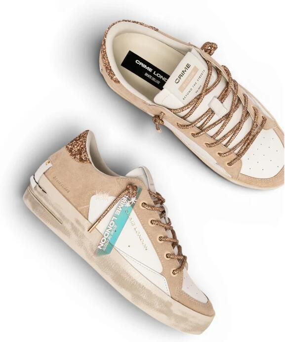 Crime London Lage Sneakers SK8 DELUXE WEDGE 29154PP8-CHAMPAGNE DUST - Foto 2