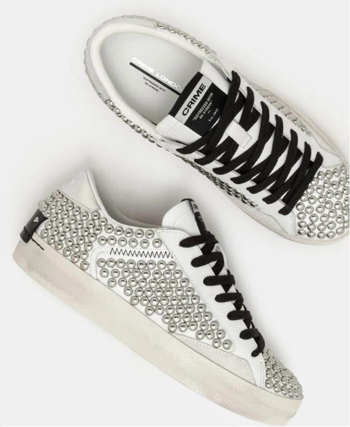 Crime London Lage Sneakers 27010PP6 DISTRESSED 10-CAMDEN PUNK - Foto 2