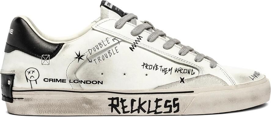 Crime London Vintage-Effect Leren Sneaker - Foto 2